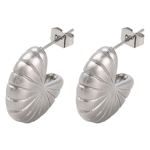 PandaHall Flower Shape 304 Stainless Steel Stud Earrings, Half Hoop Earrings, Stainless Steel Color, 17.5x5.5mm 304 Stainless Steel Flower
PandaHall Flower Shape 304 Stainless Steel Stud Earrings, Half Hoop Earrings, Stainless Steel Color, 17.5x5.5mm 304 Stainless Steel Flower