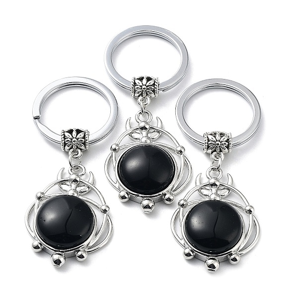 PandaHall Natural Obsidian Keychain, with Plating Brass Pendant and Iron Rings, Lead Free & Cadmium Free, 6.6cm Obsidian Others
PandaHall Natural Obsidian Keychain, with Plating Brass Pendant and Iron Rings, Lead Free & Cadmium Free, 6.6cm Obsidian Others