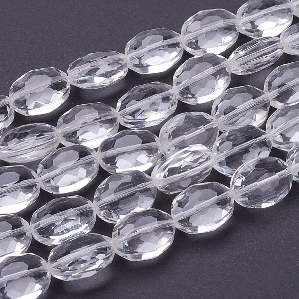PandaHall Glass Bead Strands, Crystal Bead Strands, Faceted, Oval, Clear, 16x12x7mm, Hole: 1mm, about 50pcs/strand, 31.5 inch Glass Oval...
PandaHall Glass Bead Strands, Crystal Bead Strands, Faceted, Oval, Clear, 16x12x7mm, Hole: 1mm, about 50pcs/strand, 31.5 inch Glass Oval...