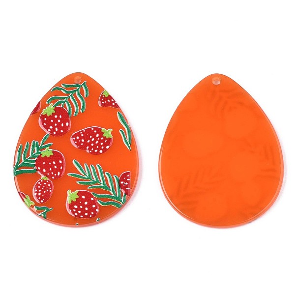 PandaHall Translucent Cellulose Acetate(Resin) Pendants, 3D Printed, Teardrop with Strawberry, Orange Red, 45.5x34.5x2.5mm, Hole: 1.8mm...
PandaHall Translucent Cellulose Acetate(Resin) Pendants, 3D Printed, Teardrop with Strawberry, Orange Red, 45.5x34.5x2.5mm, Hole: 1.8mm...