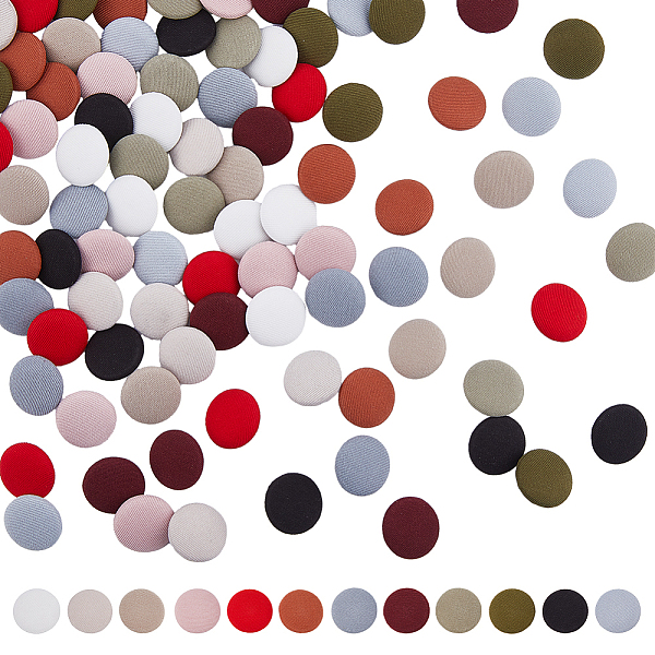 PandaHall DICOSMETIC 96Pcs 12 Colors 1-Hole Polyester Buttons, with Alloy Findings, Half Round Button, Mixed Color, 19x9mm, Hole: 1.8x2.5mm..., Multicolor
PandaHall DICOSMETIC 96Pcs 12 Colors 1-Hole Polyester Buttons, with Alloy Findings, Half Round Button, Mixed Color, 19x9mm, Hole: 1.8x2.5mm..., Multicolor