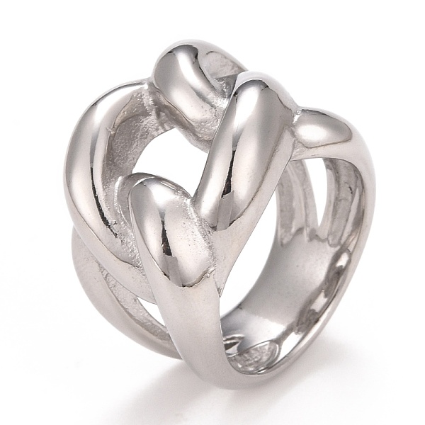 PandaHall 304 Stainless Steel Twist Oval Chunky Ring, Hollow Ring for Men Women, Stainless Steel Color, US Size 6 1/4(16.7mm)~US Size 9...
PandaHall 304 Stainless Steel Twist Oval Chunky Ring, Hollow Ring for Men Women, Stainless Steel Color, US Size 6 1/4(16.7mm)~US Size 9...