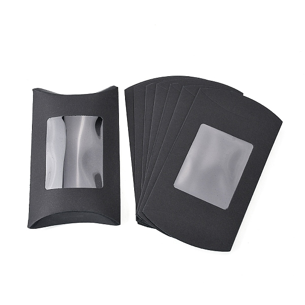 PandaHall Kraft Paper Pillow Boxes, Gift Candy Packing Box, Black, Box: 12.5x8x2cm Paper Pillow Black
PandaHall Kraft Paper Pillow Boxes, Gift Candy Packing Box, Black, Box: 12.5x8x2cm Paper Pillow Black