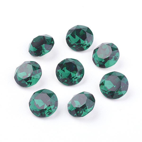 PandaHall Pointed Back & Back Plated Glass Rhinestone Cabochons, Grade A, Faceted, Flat Round, Emerald, 8x4.5mm Glass Rhinestone Flat Round..., Green
PandaHall Pointed Back & Back Plated Glass Rhinestone Cabochons, Grade A, Faceted, Flat Round, Emerald, 8x4.5mm Glass Rhinestone Flat Round..., Green