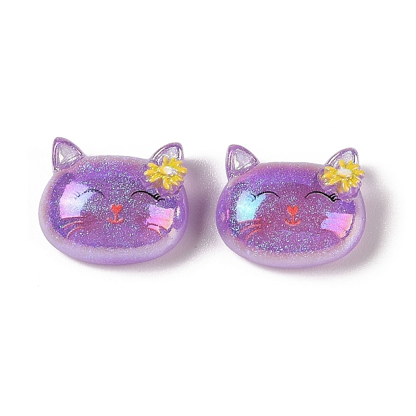 PandaHall Glitter Plated Animal Resin Cabochons, Cat Shape, Medium Purple, 16x19.5x9mm Resin Cat Shape
PandaHall Glitter Plated Animal Resin Cabochons, Cat Shape, Medium Purple, 16x19.5x9mm Resin Cat Shape