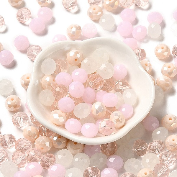 PandaHall Glass Beads, Faceted, Rondelle, Pink, 10x8mm, Hole: 1mm, about 560pcs/500g Glass Rondelle Pink
PandaHall Glass Beads, Faceted, Rondelle, Pink, 10x8mm, Hole: 1mm, about 560pcs/500g Glass Rondelle Pink