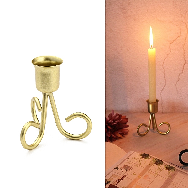 PandaHall Iron Art Candle Holders, Candlestick, Light Gold, 8.45x7.35x4.8cm, Inner Diameter: 2.3cm Iron
PandaHall Iron Art Candle Holders, Candlestick, Light Gold, 8.45x7.35x4.8cm, Inner Diameter: 2.3cm Iron