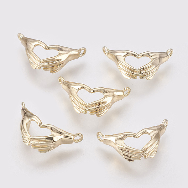 PandaHall Brass Pendants, Hand with Heart, Nickel Free, Golden, 11.5x21x5.5mm, Hole: 2mm Brass Palm
PandaHall Brass Pendants, Hand with Heart, Nickel Free, Golden, 11.5x21x5.5mm, Hole: 2mm Brass Palm
