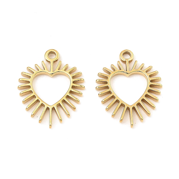 PandaHall 304 Stainless Steel Pendants, Heart Charm, Real 18K Gold Plated, 20x15.5x1.8mm, Hole: 1.6mm 304 Stainless Steel Heart
PandaHall 304 Stainless Steel Pendants, Heart Charm, Real 18K Gold Plated, 20x15.5x1.8mm, Hole: 1.6mm 304 Stainless Steel Heart