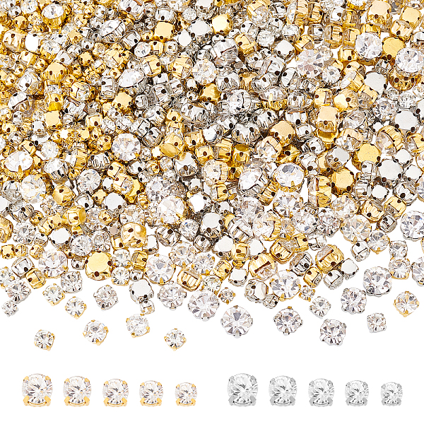 PandaHall SUPERFINDINGS 840Pcs 5 Styles Sew on Glass Rhinestone Montee Beads 2 Colors Half Round Flactback Sew On Claw Crystals for Crafts..., Clear
PandaHall SUPERFINDINGS 840Pcs 5 Styles Sew on Glass Rhinestone Montee Beads 2 Colors Half Round Flactback Sew On Claw Crystals for Crafts..., Clear