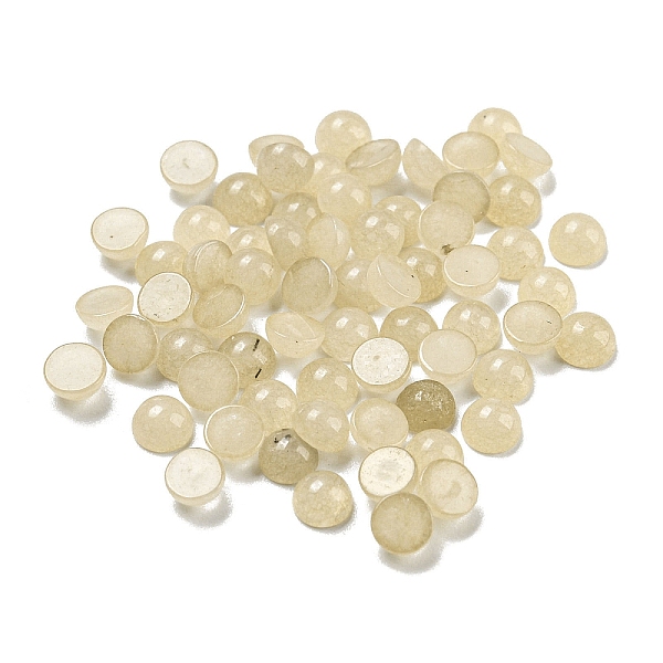 PandaHall Natural White Jade Dyed Cabochons, Half Round, 4x2~2.5mm White Jade Half Round
PandaHall Natural White Jade Dyed Cabochons, Half Round, 4x2~2.5mm White Jade Half Round