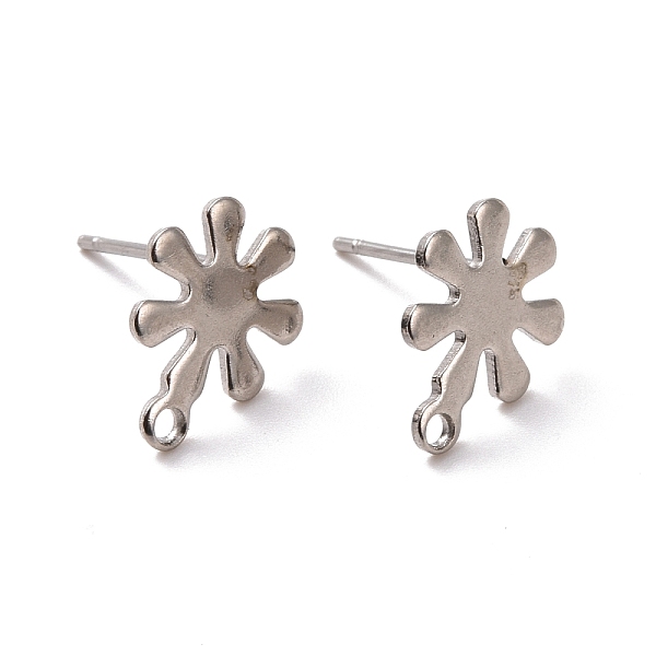 PandaHall 201 Stainless Steel Stud Earring Findings, with Horizontal Loop and 316 Stainless Steel Pin, Snowflakes, Stainless Steel Color...
PandaHall 201 Stainless Steel Stud Earring Findings, with Horizontal Loop and 316 Stainless Steel Pin, Snowflakes, Stainless Steel Color...