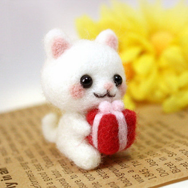 PandaHall Animal Shape Needle Felting Starter Kit, with Wool Felt and Punch Needles, Needle Felting Kit for Beginners Arts, Cat Pattern..., White
PandaHall Animal Shape Needle Felting Starter Kit, with Wool Felt and Punch Needles, Needle Felting Kit for Beginners Arts, Cat Pattern..., White