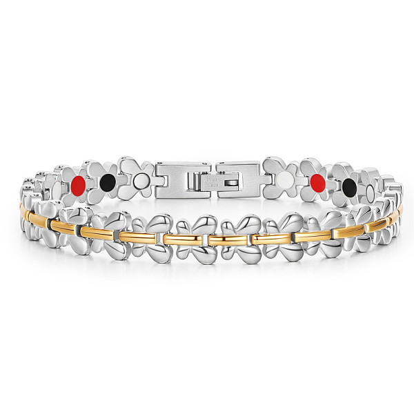 PandaHall SHEGRACE Stainless Steel Watch Band Bracelets, Butterfly, Real 18K Gold Plated & Stainless Steel Color, 8-5/8 inch(22cm) Stainless...
PandaHall SHEGRACE Stainless Steel Watch Band Bracelets, Butterfly, Real 18K Gold Plated & Stainless Steel Color, 8-5/8 inch(22cm) Stainless...
