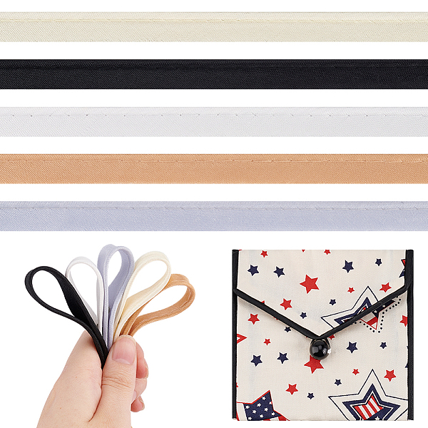 PandaHall AHANDMAKER 6.56 Yards Double Fold Bias Tape for Sewing 5 Colors 12mm (1/2 Inch) Polyester Satin Bias Piping Type for Crafts..., Multicolor
PandaHall AHANDMAKER 6.56 Yards Double Fold Bias Tape for Sewing 5 Colors 12mm (1/2 Inch) Polyester Satin Bias Piping Type for Crafts..., Multicolor