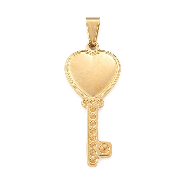 PandaHall Ion Plating(IP) 304 Stainless Steel Pendant Rhinestone Settings, Heart Key, Golden, Fit For 1.8~3mm Rhinestone, 45x19x2.5mm, Hole...
PandaHall Ion Plating(IP) 304 Stainless Steel Pendant Rhinestone Settings, Heart Key, Golden, Fit For 1.8~3mm Rhinestone, 45x19x2.5mm, Hole...