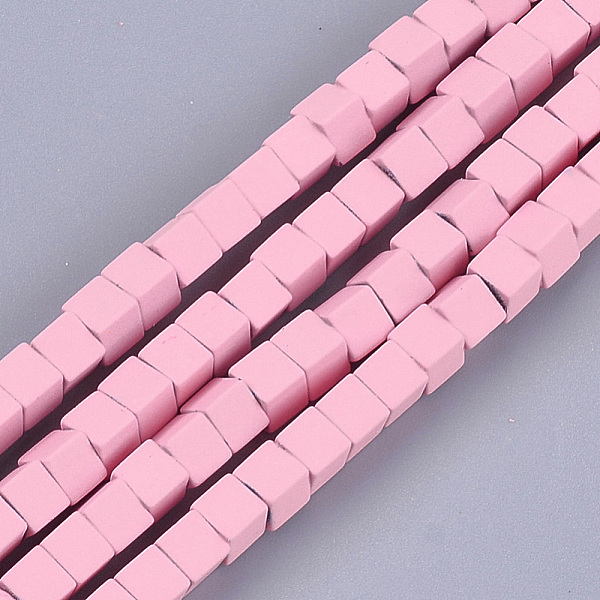 PandaHall Spray Painted Non-magnetic Synthetic Hematite Beads Strands, Cube, Pink, 4x4x4mm, Hole: 0.8mm, about 94~100pcs/strand, 15.5...
PandaHall Spray Painted Non-magnetic Synthetic Hematite Beads Strands, Cube, Pink, 4x4x4mm, Hole: 0.8mm, about 94~100pcs/strand, 15.5...
