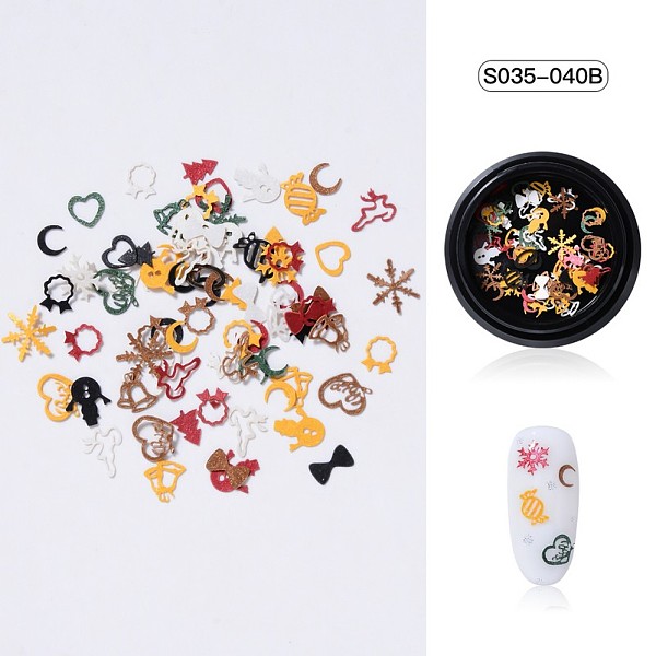 PandaHall Christmas Theme Paper Nail Decals Art Patch, Nail Art Sequins Decals Decoration Supplies, Mixed Shapes, Mixed Color, 3~8x2~6x0.1mm..., Multicolor
PandaHall Christmas Theme Paper Nail Decals Art Patch, Nail Art Sequins Decals Decoration Supplies, Mixed Shapes, Mixed Color, 3~8x2~6x0.1mm..., Multicolor