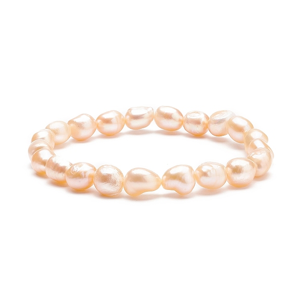 PandaHall Natural Pearl Beaded Stretch Bracelet for Women, PeachPuff, Inner Diameter: 2-3/8 inch(5.9cm) Pearl Brown
PandaHall Natural Pearl Beaded Stretch Bracelet for Women, PeachPuff, Inner Diameter: 2-3/8 inch(5.9cm) Pearl Brown