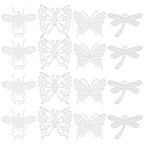 PandaHall Fingerinspire 48 Sheets 4 Style Glitter Hotfix Rhinestone, Iron on Patches, Dress Shoes Garment Decoration, Butterfly & Bee &..., Clear
PandaHall Fingerinspire 48 Sheets 4 Style Glitter Hotfix Rhinestone, Iron on Patches, Dress Shoes Garment Decoration, Butterfly & Bee &..., Clear