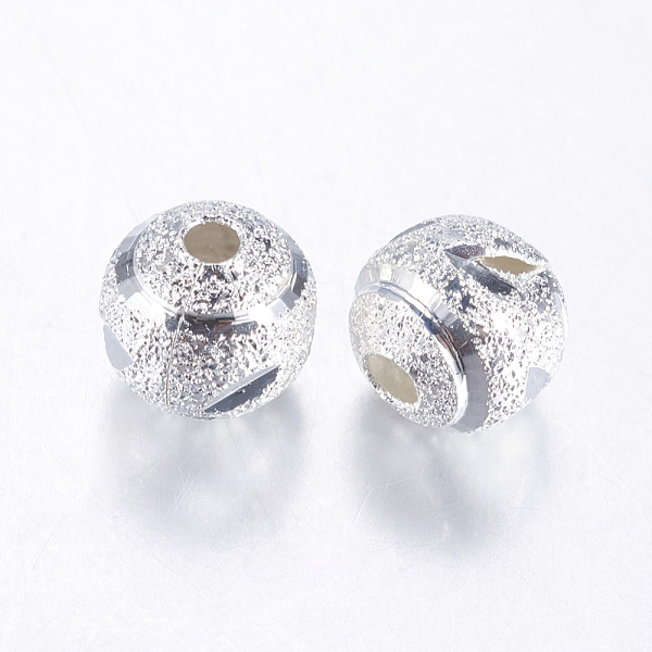 PandaHall Brass Textured Bead, Round, Silver Color Plated, 8mm, Hole: 1.5mm Brass Round Silver
PandaHall Brass Textured Bead, Round, Silver Color Plated, 8mm, Hole: 1.5mm Brass Round Silver