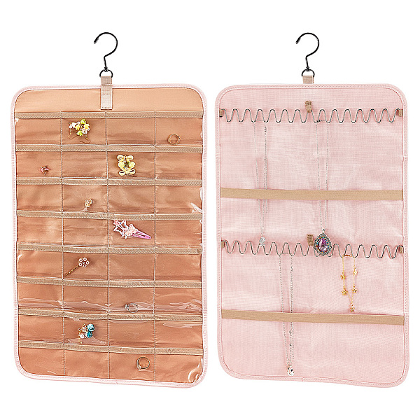 PandaHall Double-sided PVC Wall-Mounted Jewelry Hanging Rolls, for Earrings, Bracelets, Necklaces Organizer Holder, with Electrophoresis...
PandaHall Double-sided PVC Wall-Mounted Jewelry Hanging Rolls, for Earrings, Bracelets, Necklaces Organizer Holder, with Electrophoresis...