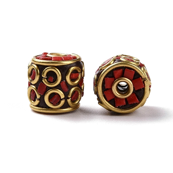 PandaHall Handmade Indonesia Beads, with Brass Findings, Antique Golden, Column with Rhombus, Red, 11.5x11mm, Hole: 1.8mm Polymer Clay...
PandaHall Handmade Indonesia Beads, with Brass Findings, Antique Golden, Column with Rhombus, Red, 11.5x11mm, Hole: 1.8mm Polymer Clay...