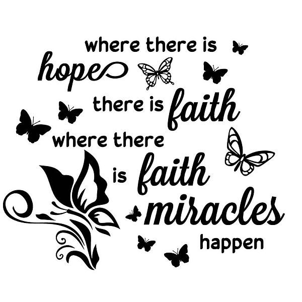 PandaHall SUPERDANT Wall Decals Inspirational Quotes Wall Stickers Bible Verse Scripture Where There is Hope There is Faith Wall Decal..., Black
PandaHall SUPERDANT Wall Decals Inspirational Quotes Wall Stickers Bible Verse Scripture Where There is Hope There is Faith Wall Decal..., Black