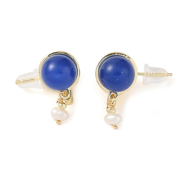 PandaHall Natural Agate Dangle Earrings, Brass Pearl Stud Earrings for Women, Real 14K Gold Plated, 18x9.5mm Natural Agate
PandaHall Natural Agate Dangle Earrings, Brass Pearl Stud Earrings for Women, Real 14K Gold Plated, 18x9.5mm Natural Agate