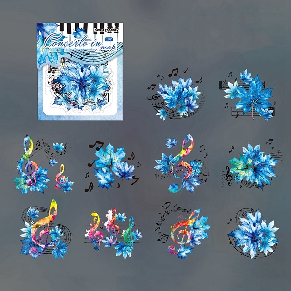 PandaHall 10Pcs Iridescent Musical Not Leaf PET Waterproof Self Adhesive Stickers, Maple Leaf Decals for DIY Scrapbooking, Photo Album...
PandaHall 10Pcs Iridescent Musical Not Leaf PET Waterproof Self Adhesive Stickers, Maple Leaf Decals for DIY Scrapbooking, Photo Album...