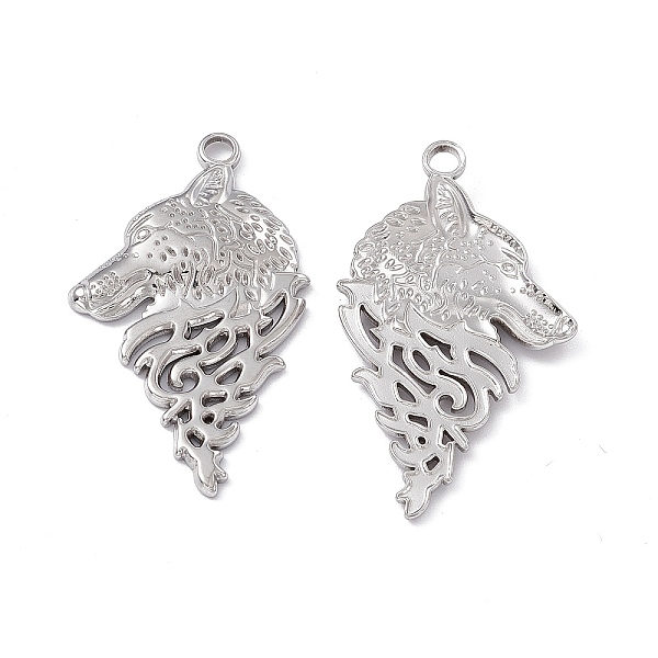 PandaHall 304 Stainless Steel Pendants, Wolf Head Charm, Stainless Steel Color, 38x22x2mm, Hole: 2.5mm 304 Stainless Steel Other Animal
PandaHall 304 Stainless Steel Pendants, Wolf Head Charm, Stainless Steel Color, 38x22x2mm, Hole: 2.5mm 304 Stainless Steel Other Animal