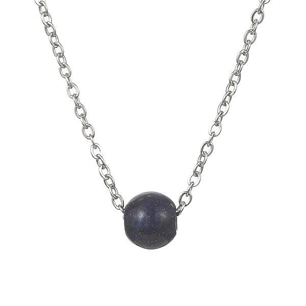 PandaHall Natural Lapis Lazuli Round Bead Pendant Necklaces, Stainless Steel Cable Chain Necklace, for Women, 15-3/4 inch(40cm) Lapis Lazuli...
PandaHall Natural Lapis Lazuli Round Bead Pendant Necklaces, Stainless Steel Cable Chain Necklace, for Women, 15-3/4 inch(40cm) Lapis Lazuli...