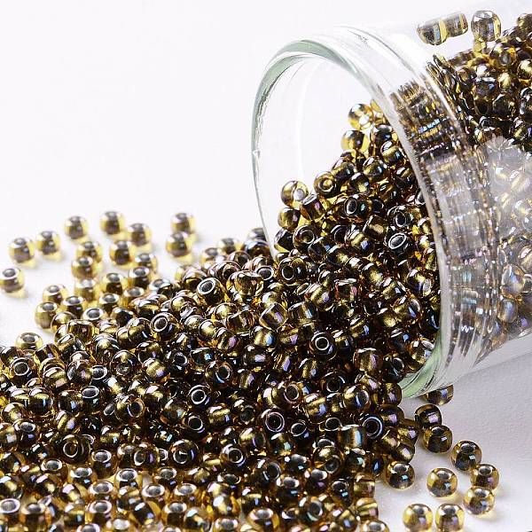 PandaHall TOHO Round Seed Beads, Japanese Seed Beads, (276) Inside Color Topaz/Gold, 11/0, 2.2mm, Hole: 0.8mm, about 1110pcs/10g Glass Brown
PandaHall TOHO Round Seed Beads, Japanese Seed Beads, (276) Inside Color Topaz/Gold, 11/0, 2.2mm, Hole: 0.8mm, about 1110pcs/10g Glass Brown