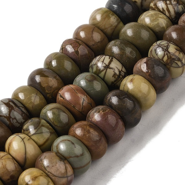PandaHall Natural Picasso Jasper Beads Strands, Rondelle, 10x5.5~6mm, Hole: 1.2mm, about 71pcs/strand, 15.98''(40.6cm) Picasso Jasper...
PandaHall Natural Picasso Jasper Beads Strands, Rondelle, 10x5.5~6mm, Hole: 1.2mm, about 71pcs/strand, 15.98''(40.6cm) Picasso Jasper...