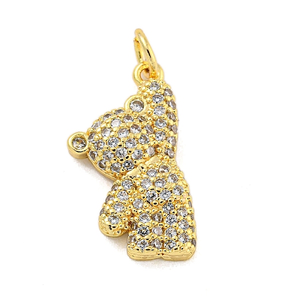 PandaHall Brass Micro Pave Cubic Zirconia Pendant, Real 18K Gold Plated, Bear, Clear, 20x10.5x3.5mm, Hole: 3mm Brass+Cubic Zirconia Bear...
PandaHall Brass Micro Pave Cubic Zirconia Pendant, Real 18K Gold Plated, Bear, Clear, 20x10.5x3.5mm, Hole: 3mm Brass+Cubic Zirconia Bear...