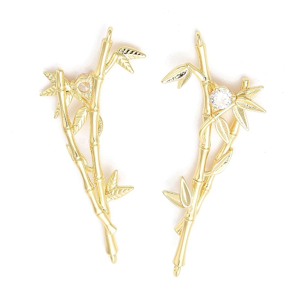 PandaHall Brass Connector Charms, with Clear Glass, Bamboo Links, Real 18K Gold Plated, 46x20x4mm, Hole: 1.2mm Brass+Glass Bamboo Clear
PandaHall Brass Connector Charms, with Clear Glass, Bamboo Links, Real 18K Gold Plated, 46x20x4mm, Hole: 1.2mm Brass+Glass Bamboo Clear