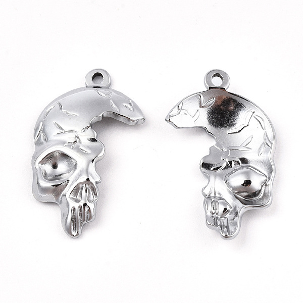 PandaHall 201 Stainless Steel Pendants, Skull, Stainless Steel Color, 30x17x4mm, Hole: 1.6mm 201 Stainless Steel Skull
PandaHall 201 Stainless Steel Pendants, Skull, Stainless Steel Color, 30x17x4mm, Hole: 1.6mm 201 Stainless Steel Skull