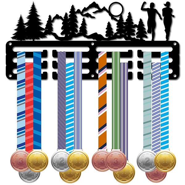 PandaHall Sports Theme Iron Medal Hanger Holder Display Wall Rack, 3-Line, with Screws, Dance, Mountain, 130x290mm, Hole: 5mm Iron Mountain..., Black
PandaHall Sports Theme Iron Medal Hanger Holder Display Wall Rack, 3-Line, with Screws, Dance, Mountain, 130x290mm, Hole: 5mm Iron Mountain..., Black
