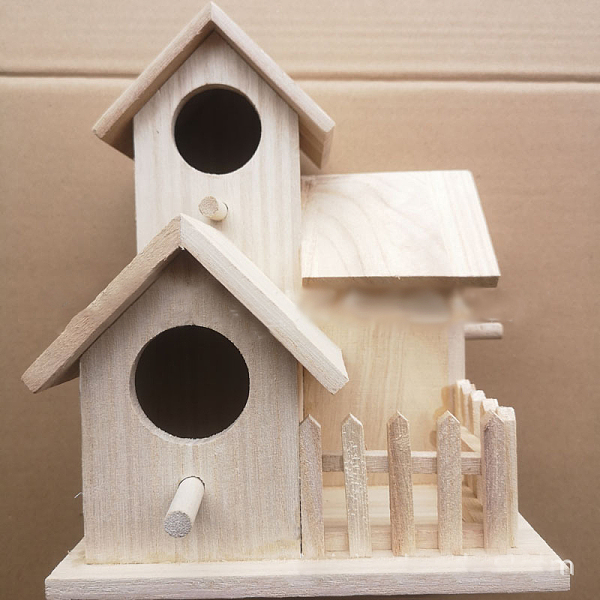 PandaHall Unpainted Wood Bird House, Mini Bird Feeder House, with Pole & Two Opening, Pet Supplies, Antique White, 15.5x15.5x20.5cm Wood...
PandaHall Unpainted Wood Bird House, Mini Bird Feeder House, with Pole & Two Opening, Pet Supplies, Antique White, 15.5x15.5x20.5cm Wood...