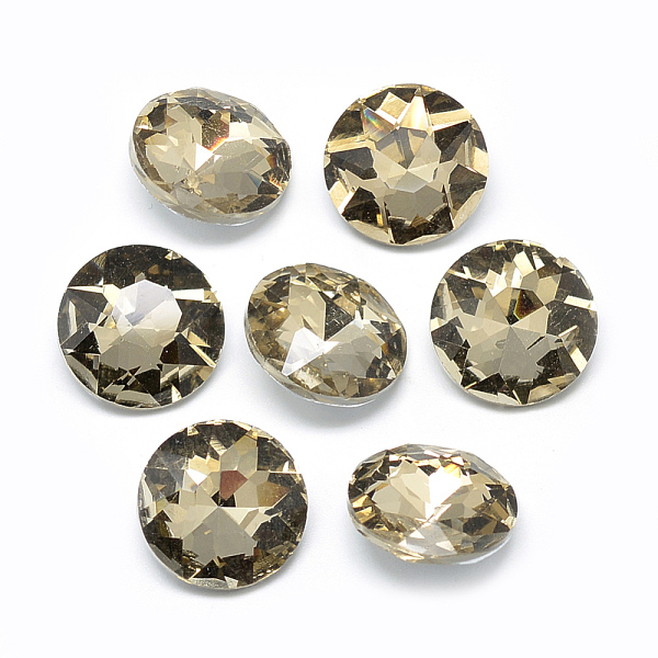 PandaHall Pointed Back Glass Rhinestone Cabochons, Back Plated, Faceted, Flat Round, Dark Khaki, 10x4.5~5mm Glass Rhinestone Flat Round..., Yellow
PandaHall Pointed Back Glass Rhinestone Cabochons, Back Plated, Faceted, Flat Round, Dark Khaki, 10x4.5~5mm Glass Rhinestone Flat Round..., Yellow