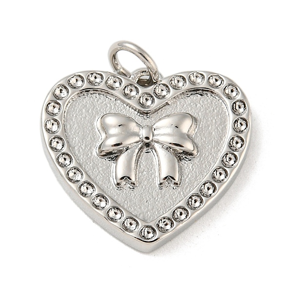 PandaHall Rack Plating Brass Pendants, with Jump Ring, Cadmium Free & Lead Free, Long-Lasting Plated , Heart, Platinum, 16x18x3mm, Hole...
PandaHall Rack Plating Brass Pendants, with Jump Ring, Cadmium Free & Lead Free, Long-Lasting Plated , Heart, Platinum, 16x18x3mm, Hole...