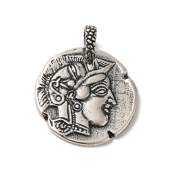 PandaHall Brass Pendants, Long-Lasting Plated, Cadmium Free & Lead Free, Flat Round with Human Charm, Antique Silver, 18x2mm, Hole: 5x2.4mm...
PandaHall Brass Pendants, Long-Lasting Plated, Cadmium Free & Lead Free, Flat Round with Human Charm, Antique Silver, 18x2mm, Hole: 5x2.4mm...