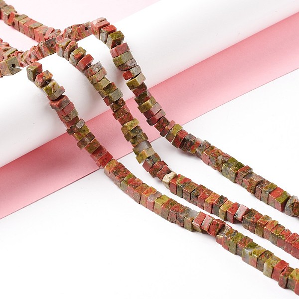 PandaHall Natural Unakite Beads Strands, Cube, 6x6x1.5~3mm, Hole: 1.4mm, about 112~113pcs/strand, 14.96~15.16 inch(38~38.5cm) Unakite Cube
PandaHall Natural Unakite Beads Strands, Cube, 6x6x1.5~3mm, Hole: 1.4mm, about 112~113pcs/strand, 14.96~15.16 inch(38~38.5cm) Unakite Cube