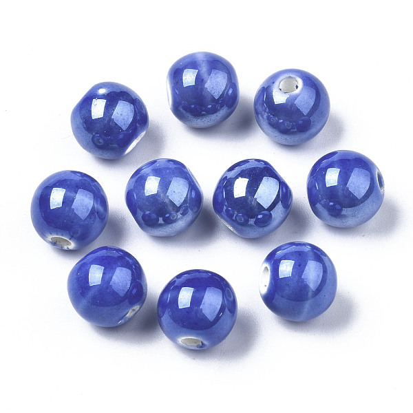 PandaHall Pearlized Handmade Porcelain Round Beads, Royal Blue, 11mm, Hole: 2mm Porcelain Round
PandaHall Pearlized Handmade Porcelain Round Beads, Royal Blue, 11mm, Hole: 2mm Porcelain Round