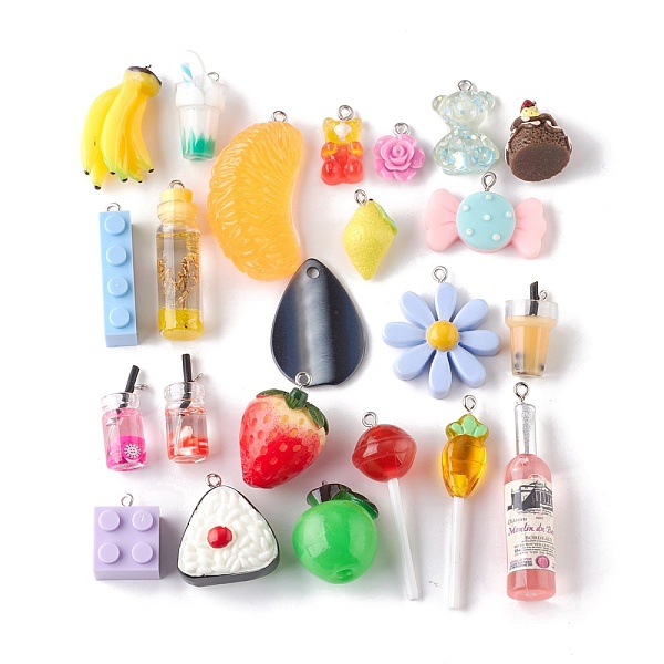 PandaHall Resin Pendants, Mixed Shapes, Mixed Color, 16~44x13~23x6~18mm, Hole: 1.8mm Resin Mixed Shapes Multicolor
PandaHall Resin Pendants, Mixed Shapes, Mixed Color, 16~44x13~23x6~18mm, Hole: 1.8mm Resin Mixed Shapes Multicolor