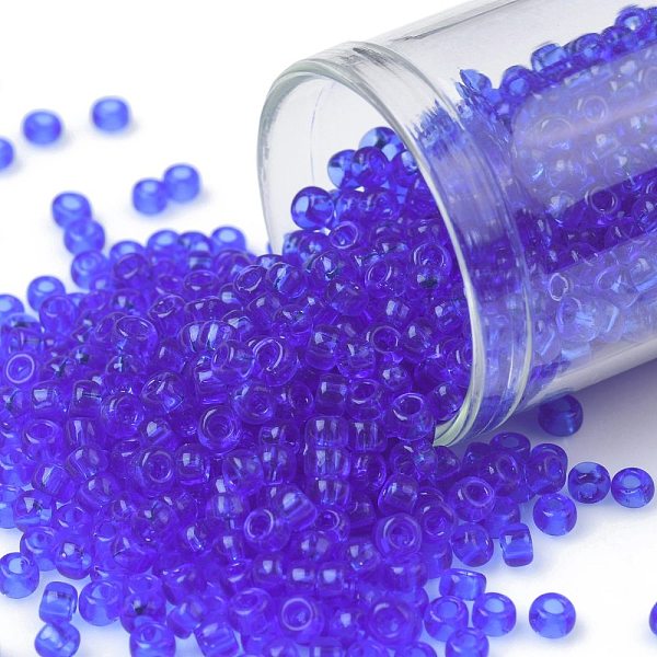 PandaHall TOHO Round Seed Beads, Japanese Seed Beads, (942) Transparent Sapphire, 8/0, 3mm, Hole: 1mm, about 10000pcs/pound Glass Blue
PandaHall TOHO Round Seed Beads, Japanese Seed Beads, (942) Transparent Sapphire, 8/0, 3mm, Hole: 1mm, about 10000pcs/pound Glass Blue