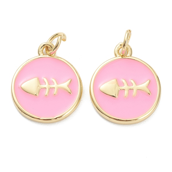 PandaHall Brass Enamel Pendants, Long-Lasting Plated, Real 18K Gold Plated, Flat Round with Fishbone, Pink, 15.5x13x2mm, Hole: 3mm...
PandaHall Brass Enamel Pendants, Long-Lasting Plated, Real 18K Gold Plated, Flat Round with Fishbone, Pink, 15.5x13x2mm, Hole: 3mm...