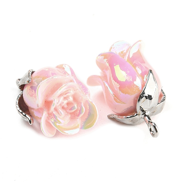 PandaHall Opaque Resin Pendants, AB Color, Flower Charms with Platinum Tone Alloy Leaf, Pink, 18.5x10x10mm, Hole: 1.4mm Alloy+Resin Flower...
PandaHall Opaque Resin Pendants, AB Color, Flower Charms with Platinum Tone Alloy Leaf, Pink, 18.5x10x10mm, Hole: 1.4mm Alloy+Resin Flower...