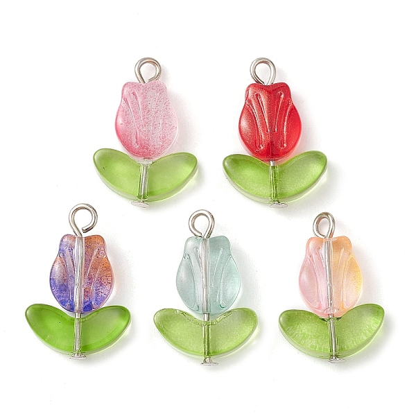 PandaHall Glass Pendants, Tulip Charms, Mixed Color, 20.5x15.5x4mm, Hole: 1.8mm Glass Flower Multicolor
PandaHall Glass Pendants, Tulip Charms, Mixed Color, 20.5x15.5x4mm, Hole: 1.8mm Glass Flower Multicolor