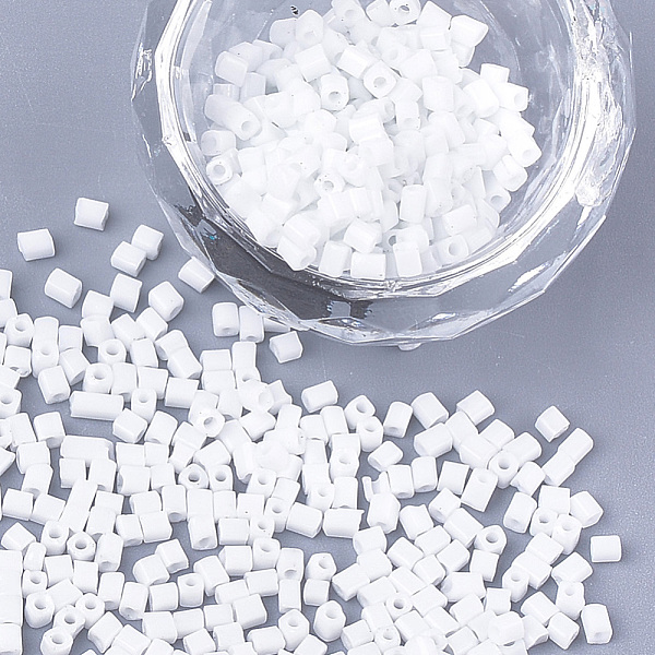 PandaHall Baking Paint Glass Beads, Cube, White, 2~6x2x2mm, Hole: 0.8mm, about 30000pcs/bag Glass Cube White
PandaHall Baking Paint Glass Beads, Cube, White, 2~6x2x2mm, Hole: 0.8mm, about 30000pcs/bag Glass Cube White